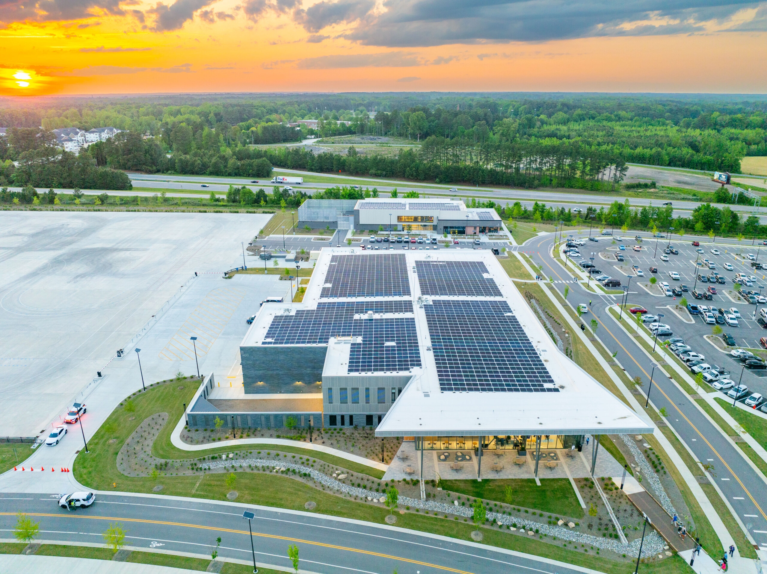 2027WakeTechPSSC_McKimCreed_EastWakeCampusSunset-scaled